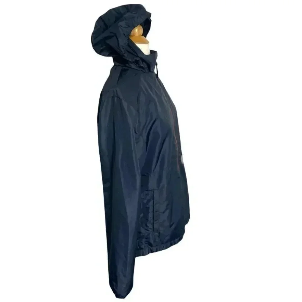 Eetnies S Gray‎ windbreaker with hidden hood full zip Skateboard jacket